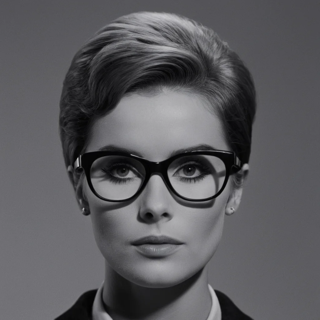 cinematic film still of <lora:1960's style:1>
Closeup, In the 1960's a woman with a pair of glasses on her head,solo,looking at viewer,simple background,1boy,monochrome,greyscale,male focus,glasses,grey background,mask,portrait,realistic,domino mask ,realistic,realism, detailed, perfection,perfect,filmic,retro,vintage,classic,different haircut,different look,different style,1960's style , 1960 style, shallow depth of field, vignette, highly detailed, high budget, bokeh, cinemascope, moody, epic, gorgeous, film grain, grainy