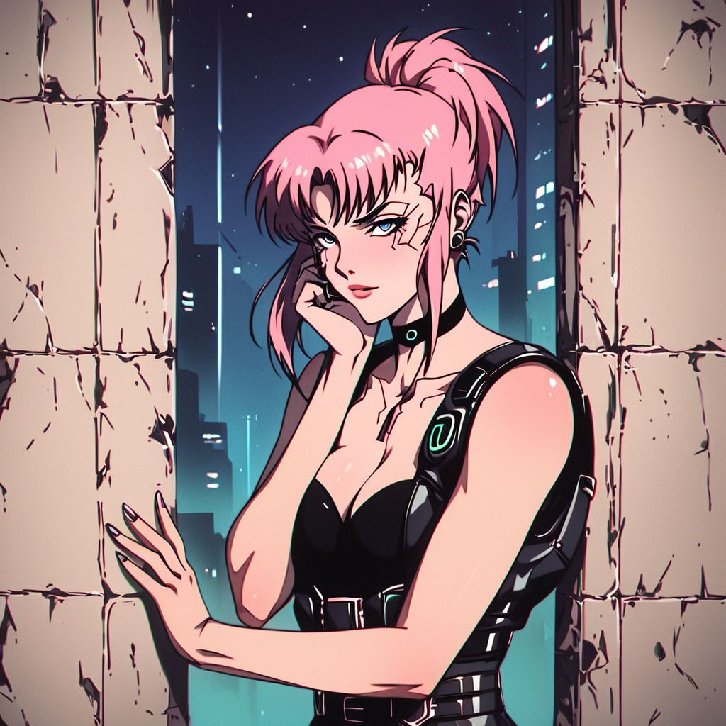 score_9, score_8_up, score_7_up, score_6_up, score_5_up, score_4_up,
BREAK
vintage, 1990s \(style\),
masterpiece, best quality, detailed art, correct anatomy, anime style, (ghost in the shell:1.2) style, (blade runner:1.2) stile, anime girl, girl killer, assassin, future, (cyberpunk:1.5), tokyo, busy street, neon lights in the background, megalopolis, (night:1.5) city, technology, wires