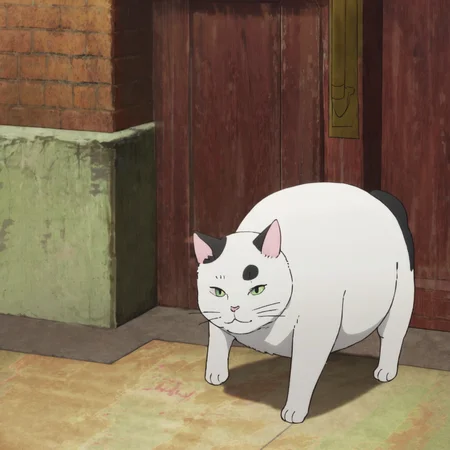 lazaruschristine, score_9, score_8_up, score_7_up,source_anime, cat, portrait, looking at viewer