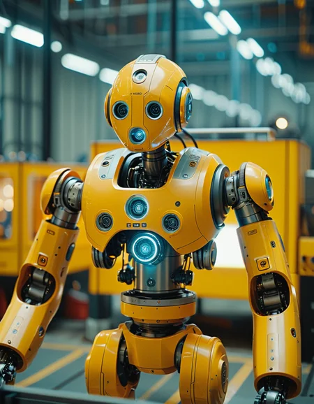 cinematic still midjourneylora, 1robot, working in factory . emotional, harmonious, vignette, 4k epic detailed, shot on kodak, 35mm photo, sharp focus, high budget, cinemascope, moody, epic, gorgeous, film grain, grainy, cinematic still midjourneylora, 1robot, working in factory . emotional, harmonious, vignette, highly detailed, high budget, bokeh, cinemascope, moody, epic, gorgeous, film grain, grainy