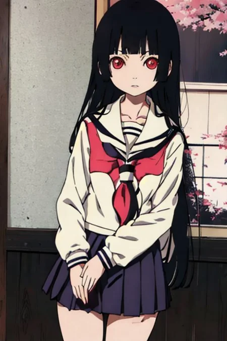enma_ai 1girl, solo, school_uniform, sailor_collar, serafuku, white_sailor_collar, <lora:em_ai_v1-000008:1>