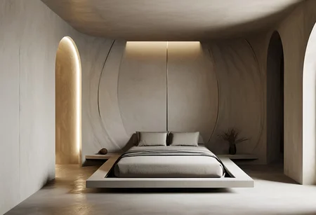 thanatos, (minimalism, wabi-sabi:1.5) interior, futurism, metal, simplicity, y2k