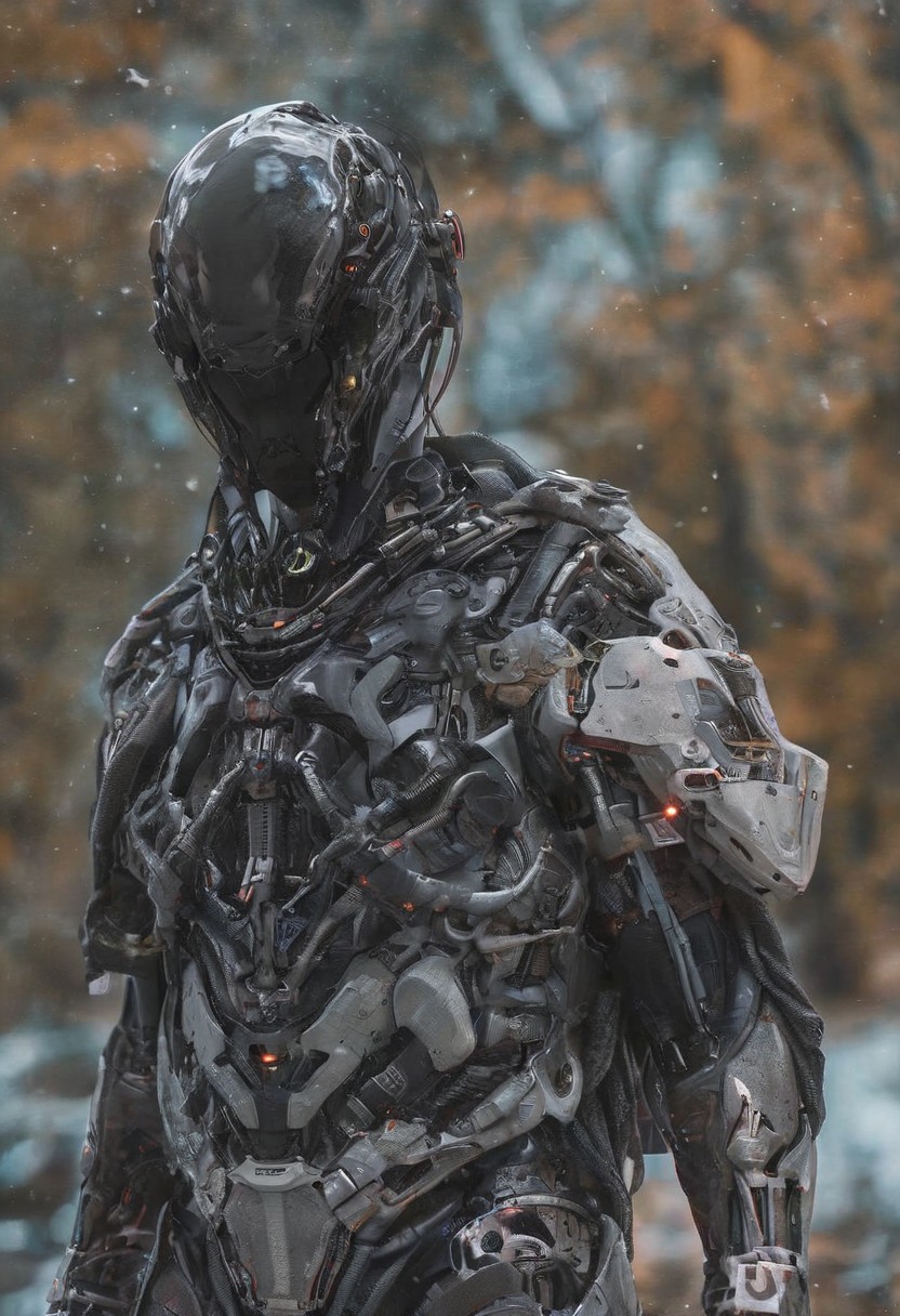 Alien-themed cloaked jedi, hood up, on an alien world, high contrast, bold colors, <lora:CyborgMechExosuit_v1.5:0.8>, . Extraterrestrial, cosmic, otherworldly, mysterious, sci-fi, highly detailed