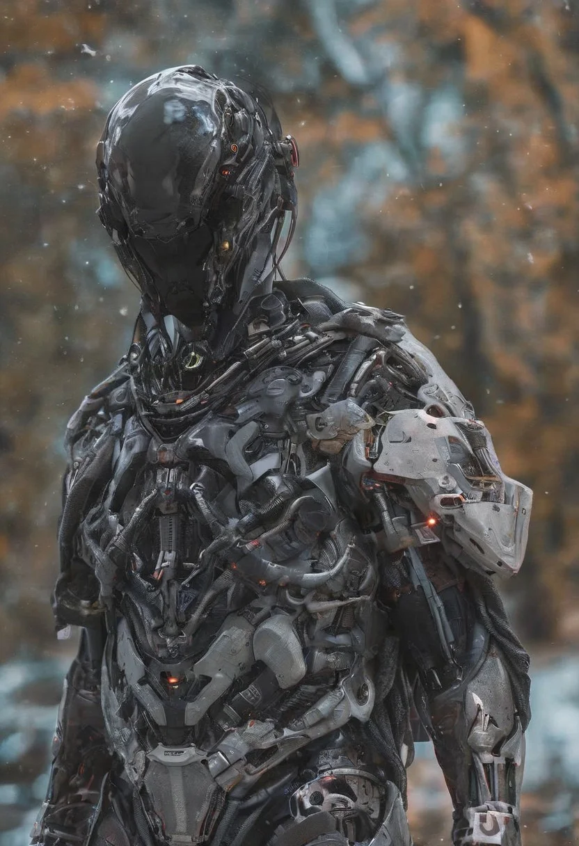 Alien-themed cloaked jedi, hood up, on an alien world, high contrast, bold colors, <lora:CyborgMechExosuit_v1.5:0.8>, . Extraterrestrial, cosmic, otherworldly, mysterious, sci-fi, highly detailed