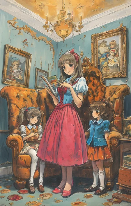 masterpiece,best quality,<lora:tbh279-sdxl:0.9>,illustration,style of Rob Rogers portrait of idolmaster cinderella girls,