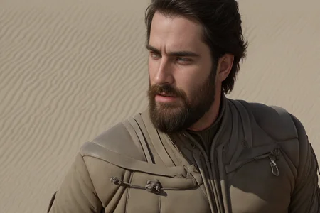 Dune, man, beard, military uniform, face, close-up,
<lora:Dune_v4:1.0>