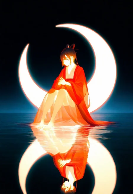 masterpiece, best quality, good quality, very aesthetic, absurdres, newest, 1girl, hanfu,see-through,
Sitting on the glowing crescent moon, the tranquil lake, reflections, and toes lightly touching the water <lora:spo_sdxl_10ep_4k-data_lora_webui:0.6> <lora:ponyv5_noobV065S_1_adamW-000013:0.7> <lora:USNR_STYLE_XL_lokr:0.45> <lora:GBF_Illustrious:0.4> <lora:748cmSDXL:0.8>
Thermography, glowing body, glowing skin, thermo