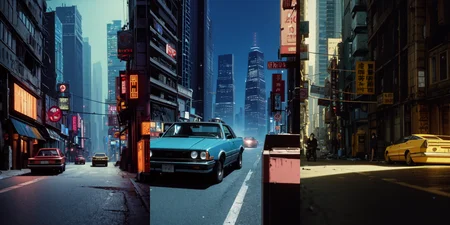 highly insanely detailed, masterpiece, top quality, best quality, highres, 4k, 8k, RAW photo, (very aesthetic, beautiful and aesthetic), bebop cityscape, buildings, radiator, ait conditioning, cardboard box, trash, street, car, <lora:bebopv01:0.8>, 
__lazy-wildcards/dataset/background-color__âââ