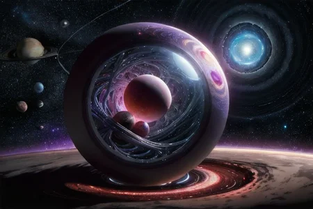Cosmic Carnage: Illustrate an otherworldly scene of destruction with a massive cosmic entity devouring planets, radiating chaotic energy, and heralding the apocalypse. Incorporate intricate details and vibrant, contrasting colors ,pen drawn, extreme detail, watercolor,, extreme detail, fill frame completely, full color, 32k UHD , hyper realistic , raytracing, DLSS 3.5, photo real, 35mm, hyper detail, 32k render, raytracing,