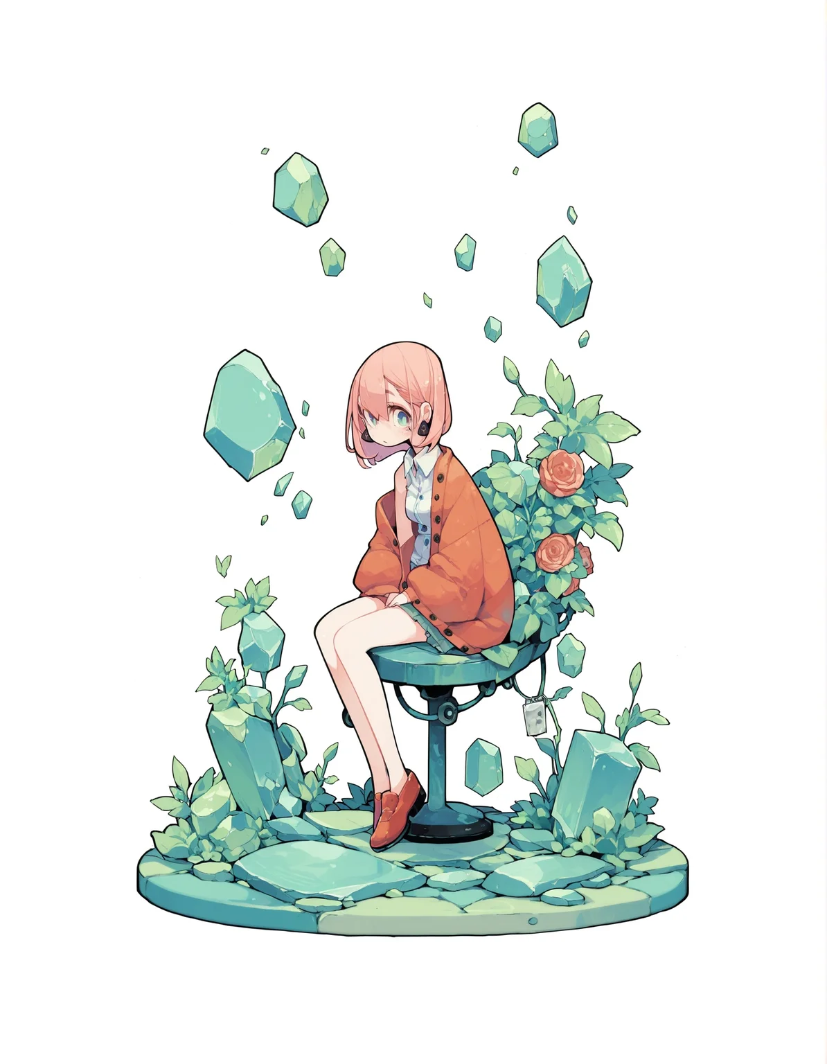score_9,score_8_up,score_7_up,score_6_up,score_5_up, hd5,tnsk,uncensored,, official art,1girl,solo,character set,full body,white background, game,hooker