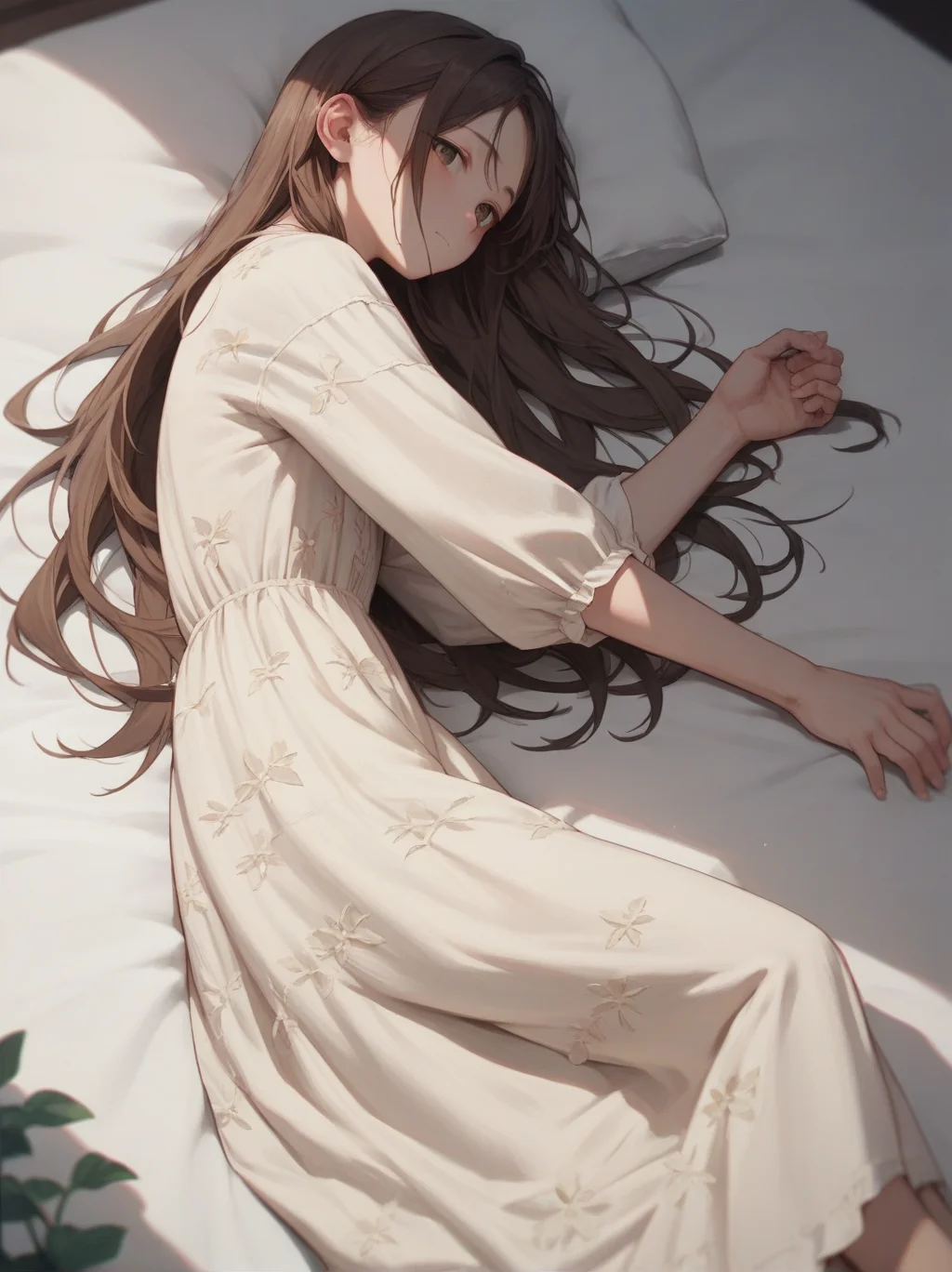 score_9, score_8_up, score_7_up, score_6_up, source_anime, <lora:linen_dress_v0.1-pony:1>
1girl, long hair, brown hair, linen dress,
lying, on side,