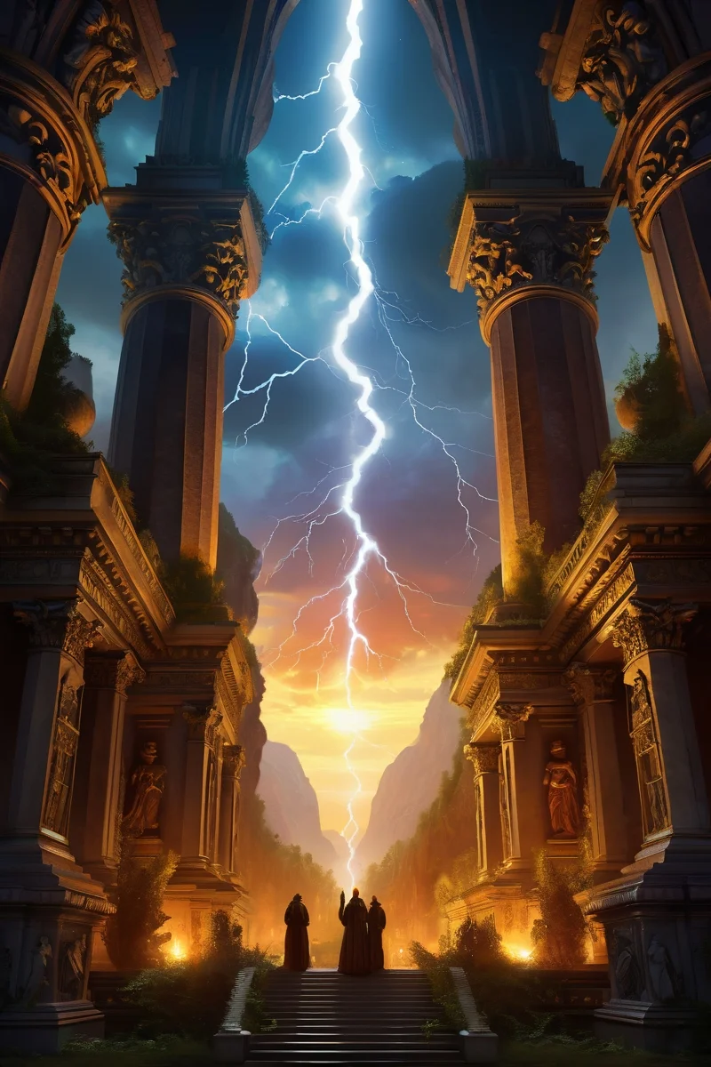 lightning-birthed obsidian cities, architectural wonders displaying atmospheric pressure frescoes in planetary core galleries, ancient forest canopies filtering molten gold sunset rays through veils of glowing pollen storms, their roots entwining runestone monoliths where stone-carved deities weep sap, cinematic view, epic sky, detailed, concept art, low angle, high detail, warm lighting, volumetric, godrays, vivid, beautiful, trending on artstation, by jordan grimmer, huge scene, grass, art greg rutkowski,
<lora:detailed_notrigger:0.7>, <lora:add-detail-xl:0.3>, oil painting art style from Renaissance period, masterful composition, Renaissance mood, renaissance oil painting, brush strokes, Baroque art style, dynamic composition, dramatic lighting, rich colors, intricate details, professional-grade execution, captures the grandeur and theatricality of the Baroque period