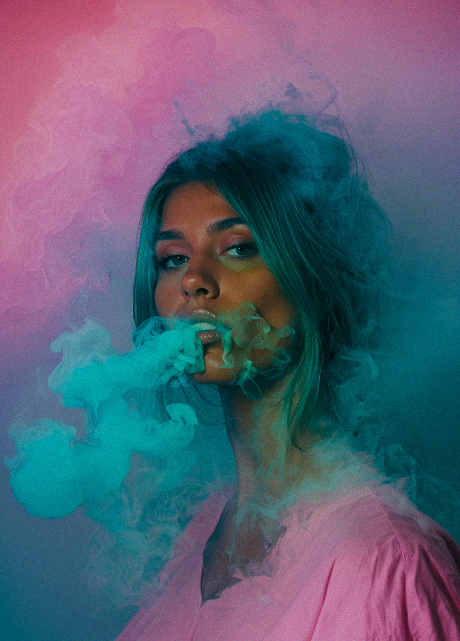 photo,
soft pastel colors, cartoon style illustration of a woman as she sees the world while experiencing hallucinations, stoned, splash art, splashed pastel colors, (soft iridiscent glowy smoke) motion effects, best quality, wallpaper art, UHD, centered image, MSchiffer art, ((flat colors)), (cel-shading style) very vibrant neon colors, ((low saturation)) ink lines, iridiscent <lora:Elegence_Niji:0.54> <lora:Purple_Grace_v2:0.75> <lora:mot_wwm:0.51> <lora:fenn_neoncolor:0.47>