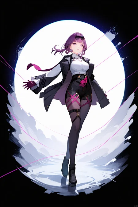 score_9,score_8_up,score_7_up,best quality,masterpiece,source_anime,
masterpiece, best quality,1girl, Spider, parted lips, solo,blunt bangs, slit pupils, eyelashes, full_body,
kafuka, 1girl, gloves, pantyhose, purple hair, sunglasses, eyewear on head, large breasts, white shirt, black short, black footwear, bangs, long sleeves, purple eyes,jacket,
(white background:1.1),full_body<lora:EMS-290661-EMS:0.500000>, <lora:EMS-326216-EMS:0.800000>, <lora:EMS-322053-EMS:0.700000>
