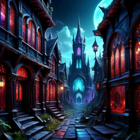 ((best quality)), ((masterpiece)), ((realistic,digital art)), (hyper detailed), Town,fantasy, fariytale, magical, magic, 8K, HDR <lora:DonM5yn1hXL-000014:1>