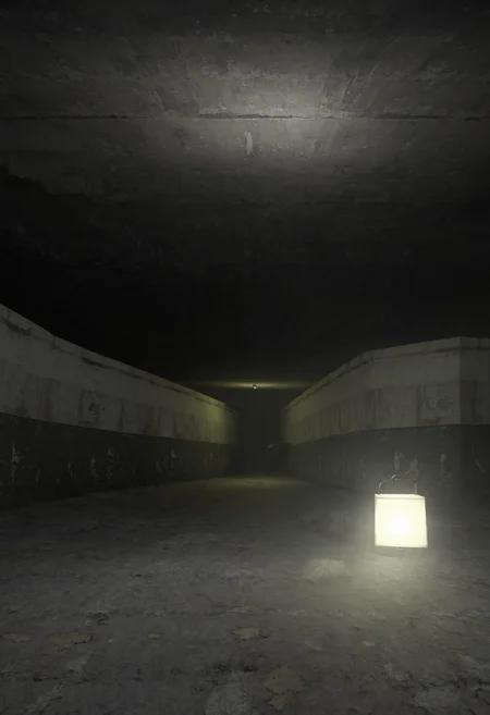 score_9, score_8_up, score_7_up, score_6_up,
BREAK
UUDC, indoors, horror \(theme\), dark, scenery, abandoned, underground, tunnel, concrete walls, peeling paint, dirty floor, cracked floor, ceiling light, dim lighting, decayed, damaged walls, neglected, curve, concrete floor, no humans, shadows, architecture, urban decay, floor lamp, white light<lora:[Urban Liminal] Underground Construction Style Background_epoch_10:0.8>
