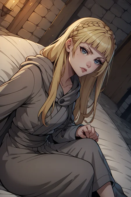 score_9, score_8_up, score_7_up, score_6_up  <lora:alistair:0.9> alistair, hooded robe, dungeon, old mattress, looking at viewer