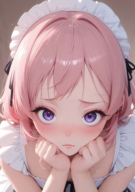 ((4k,8k,Ultra HD)),((Masterpiece :1.2)),((Best quality :1.2)),((Detailed :1.5)),((Detailed background :1.5))masterpiece, high_quality, highres, flat_colors, gradient, long_lashes, blush, looking_at_viewer, dynamic_angle, cinematic, side_view, hearts, ethereal_aura, uwu, big_eyes, crazy eyes, yandere, yameroyandere