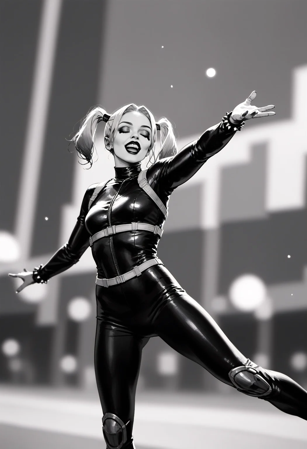 score_9, score_8_up, score_7_up, 1girl, harley_quinn, dc_comics, closed eyes, outstretched legs, space colony, outdoors, depth of field, 8W_v2.safetensors, <lora:test\8W_v2.safetensors:1.0>