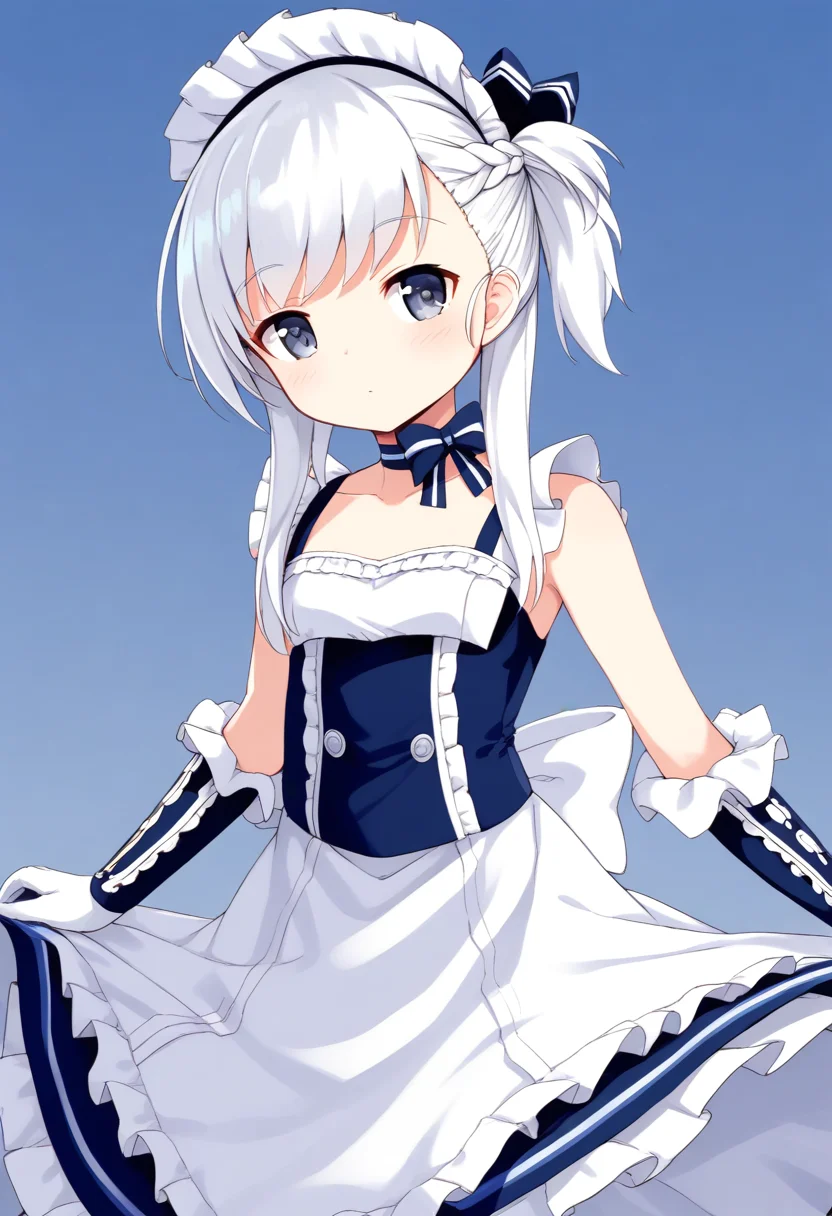 <lora:little_bel_XL_pony_bf16_v1:1>little bel \(azur lane\), 1girl, maid, BREAK score_9, score_8_up, score_7_up, BREAK source_anime, best quality, masterpiece, uncensored,<lora:sdxl_lightning_4step_lora:1>(clear eyes:1.2),zPDXLpg,rating_explicit,(4 finger:0.5),
