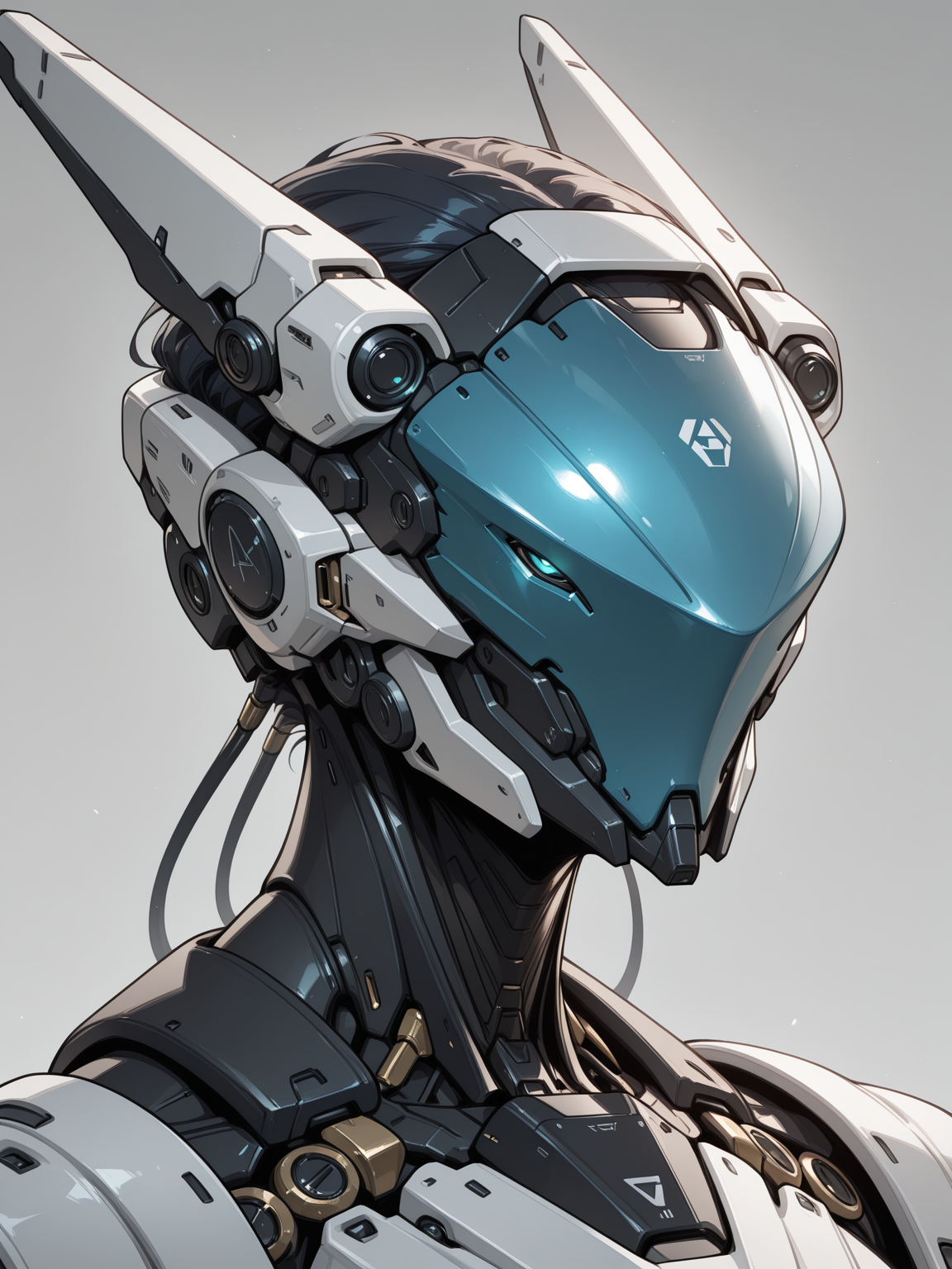 masterpiece,best quality,amazing quality,very aesthetic,absurdres,newest,
BREAK,
, science fiction, , portrait, 
solo, ,1girl, , , headgear, 
 <lora:Anachrotech_Mecha_bits_Illustrious:1> an4chr0t3ch,