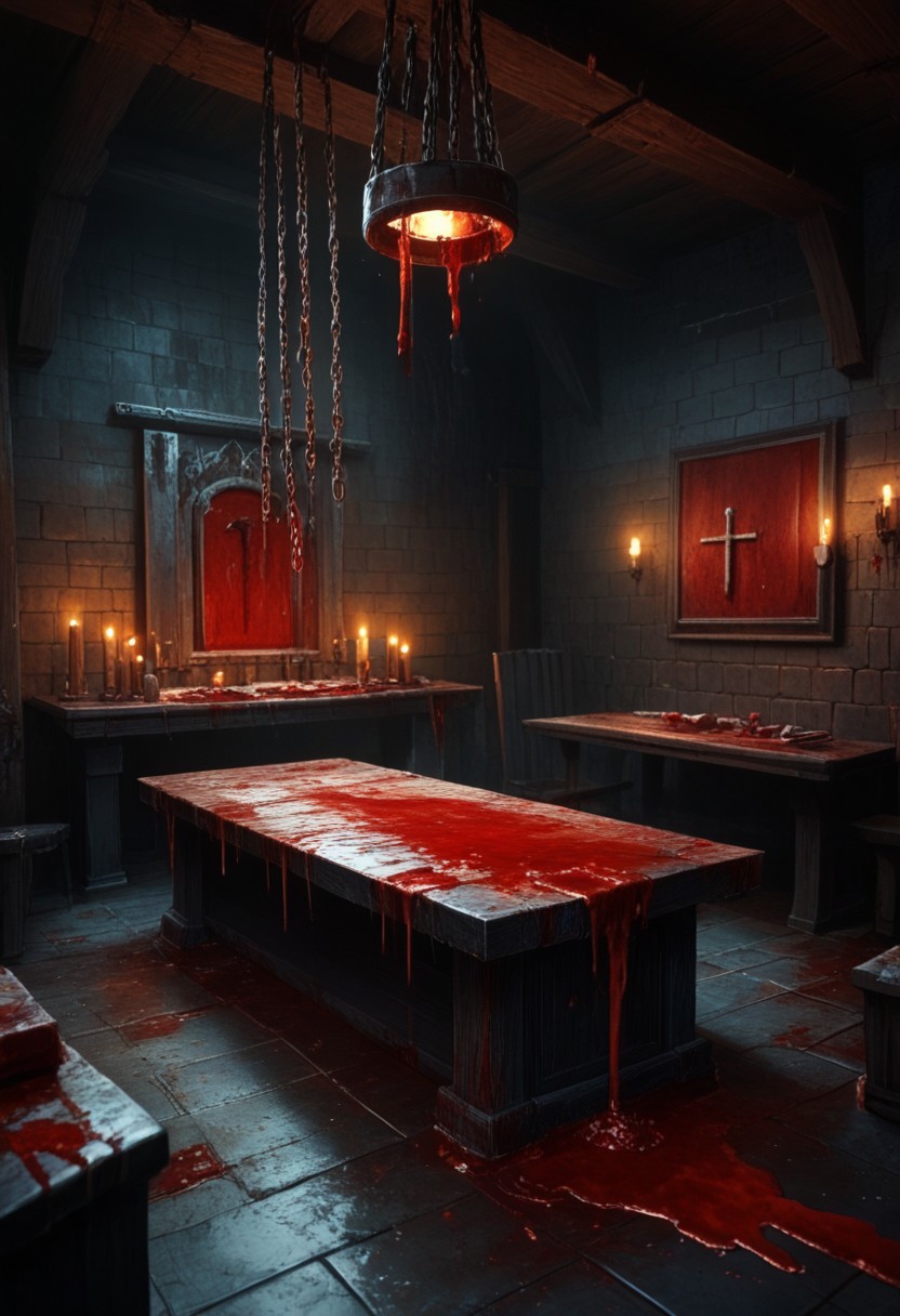 (((score_9, score_8_up, score_7_up, indoors, underground, darkness, best view)))
, 
((( Inqchamb, blood, chain, no humans, indoors, scenery, table, candle)))
,
((( )))
,
((( )))
,
((( )))
,
((( ))) 
,
(((  )))
,
(((  )))
,
((( )))
,
()