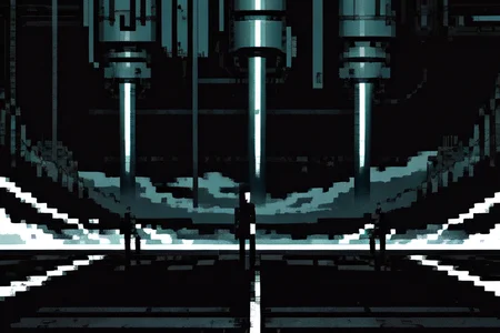 highly insanely detailed, masterpiece, top quality, best quality, highres, 4k, 8k, RAW photo, (very aesthetic, beautiful and aesthetic),
tsutomu nihei,nihei_tsutomu,blame!,blame gakuen!,abara,TNstyle,sidonia_no_kishi,drainpipe,cables,tubes,industrial pipes,star \(sky\),starry sky,wire,toha heavy industries,light particles,bones,clouds,vast scenery,perspective,
<lora:blameLora_v10:1>,
(1girl:1.3),
solo focus,
rainy,âââ