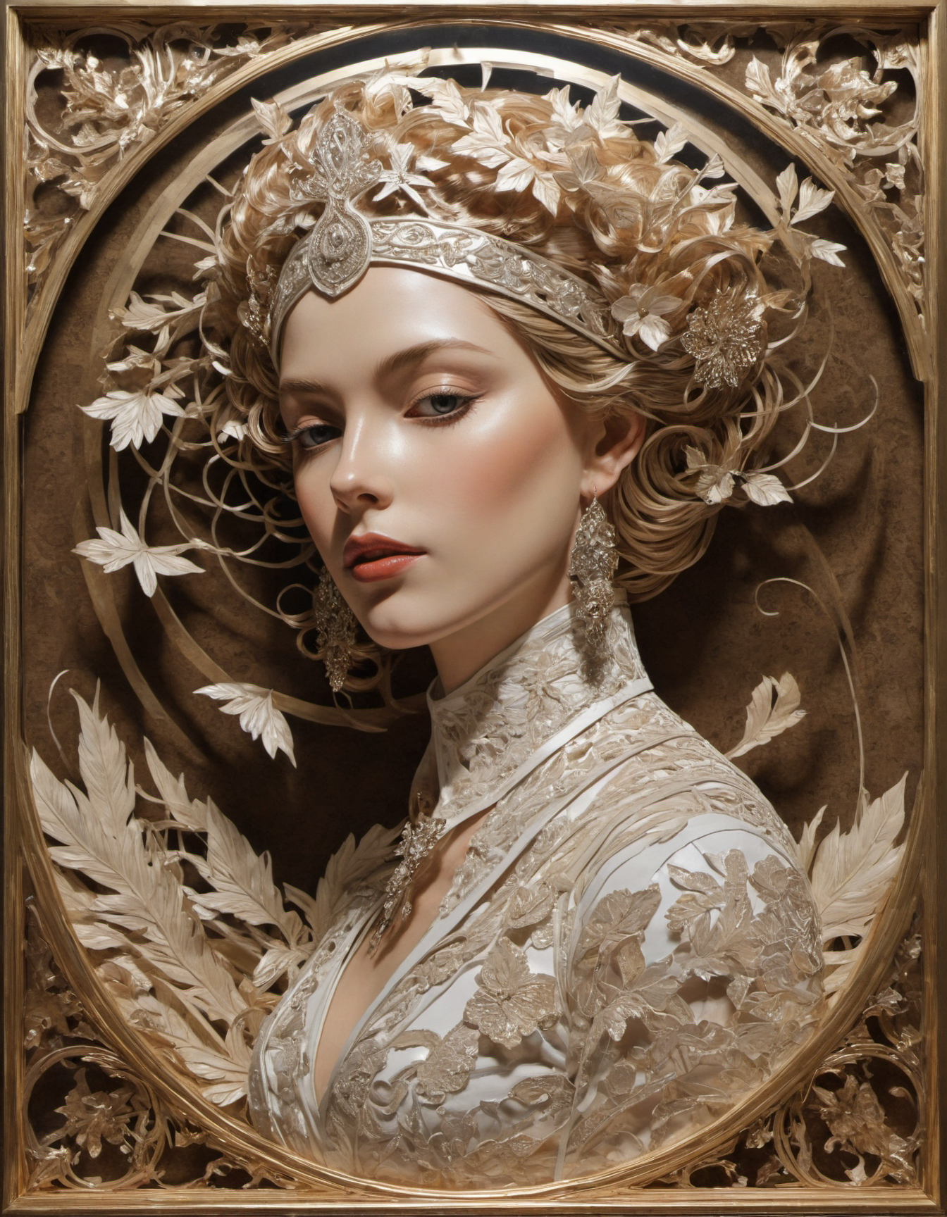 by J.C. Leyendecker,  (corrupt, disco but extremely beautiful:1.4), (intricate details, masterpiece, best quality:1.4) , in the style of nicola samori,
Papercut Shadow Box, 3D papercut shadow box, Layered, dimensional, depth, silhouette, shadow, papercut, handmade, high contrast,, looking at viewer
<lora:epi_noiseoffset2:0.5> <lora:add-detail-xl:1> <lora:xl_more_art-full_v1:0.5>  <lora:NicolaSamori:0.7>