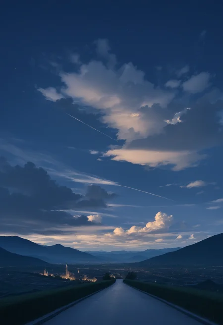 score_9, score_8_up, score_7_up, highly detailed, intricate detail, modern architecture, at night, cloud, hills, cloudy sky, night, high contrast, landscape, europe, source_cartoon, source_anime,
<lora:sc3nery:0.7>