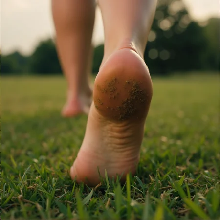 cinematic film still  <lora:foot feet v1:1>
A perfect photo of a person's bare feet sole from behind walking on a grass covered field,foot focus,cinematic feet,best feet,better Feet,awesome Feet,different Feet,detailed feet,1girl,solo,outdoors,barefoot,blurry,feet,toes,depth of field,blurry background,no shoes,soles,grass,close-up,dirty,photo background,dirty feet,perfect style,perfection style,detailed style,perfect style,perfection style,detailed style,closeup , detailed background, perfect background, feet style, foot style, foot focus, closeup . shallow depth of field, vignette, highly detailed, high budget, bokeh, cinemascope, moody, epic, gorgeous, film grain, grainy