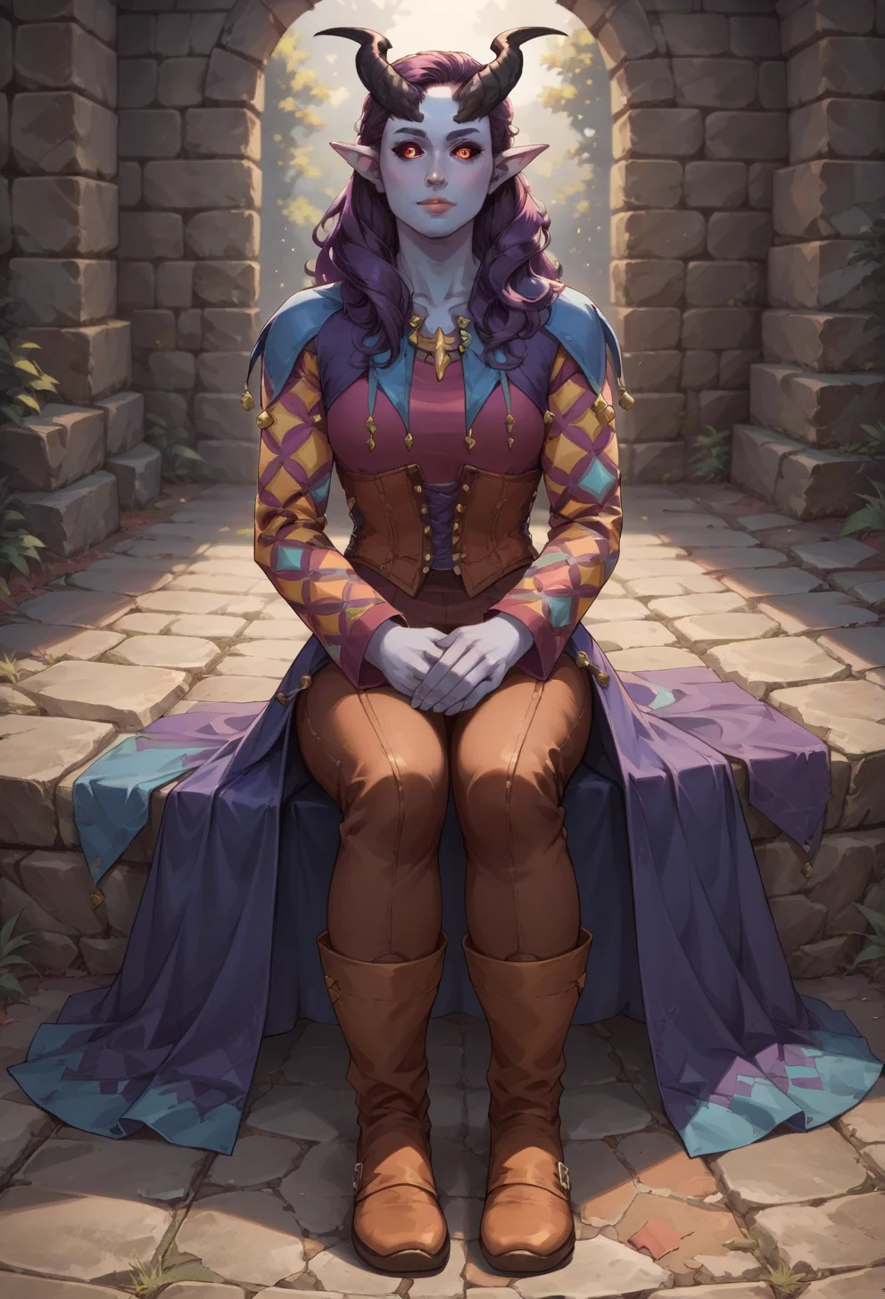 score_9, score_8_up, score_7_up, source_anime, BREAK, <lora:alfiraPony:1.0> alfira, alfiraOutfit, colored sclera, holding a lute,
sitting, full body,