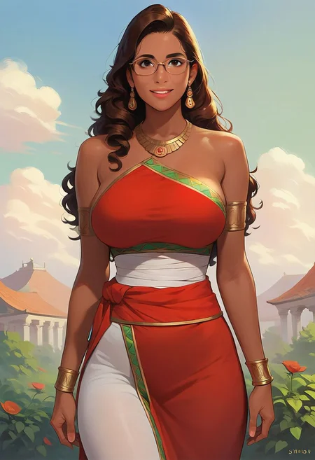 score_9, score_8_up, score_7_up, score_6_up,
rating_questionable,
1girl, ((18YO:1.2)), young Adult, full lips, big clear eyes, brown eyes, ((brown hair:1)), (Layered Cut : 1.2), glasses, large breasts, india girl, slightly dark skin,
india city background,
standing, whole body shot, cowboy shot, smiling,
saree, sari, sexy saree, indian saree,