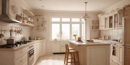pancake pareidolia in cozy kitchen. joyful mood, natural light, pastel colors, high resolution.