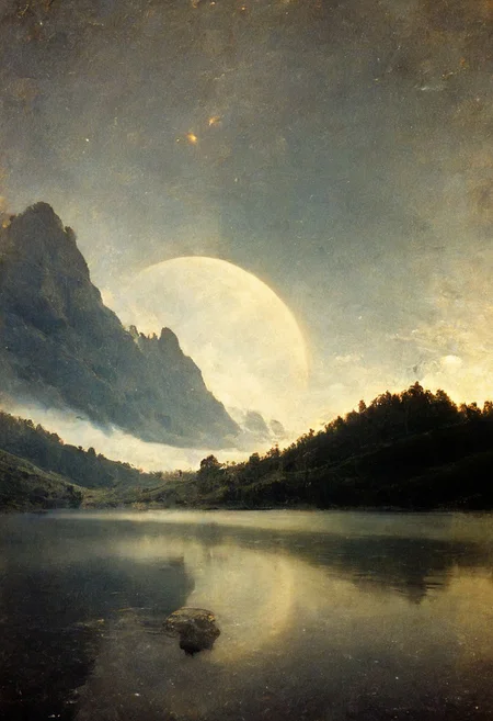 O aching time O moments big as years All as ye pass swell out the monstrous truth And press it so upon our weary griefs That unbelief has not a space to breathe Saturn sleep on O thoughtless why did I Thus violate thy slumbrous solitude Why should I ope thy melancholy eyes Saturn sleep on while at thy feet I weep. detailed. high quality, best quality, hdr, 8k, masterpiece