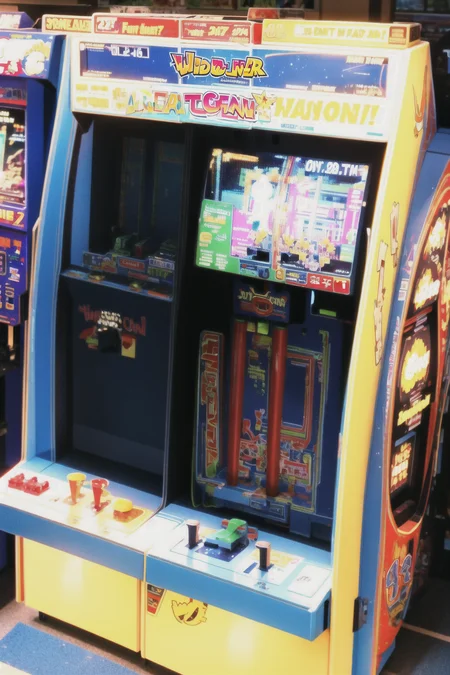 arcade, arcade cabinet, <lora:Arcade V1:0.6>