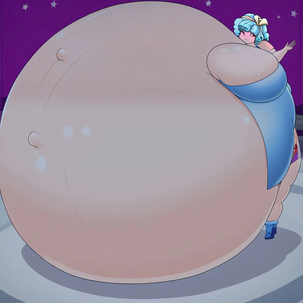 belly size bigger than main body)), (gigantic belly:2.0), goddess, Cozy Glow, Equestria Girls