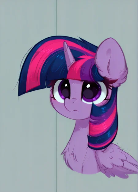 twilight_sparkle \(mlp\), my_little_pony:_friendship_is_magic, looking_at_viewer,, ground level shot,dynamic composition