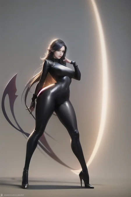 best quality, 8k, sharp focus, (character sheet, reference, concept drawing), medium shot, indefectible, flawless, masterpiece, digital art, illustration, trending artstation, hot, seductive, alluring, handsome, elegant, fascinating, exquisite, sublime, bewitching, charming, cute, hourglass slim figure (one:1.6 young woman) wears tight full body flysuit with (open sholders:1.4), by Jordan Grimmer and Greg Rutkowski