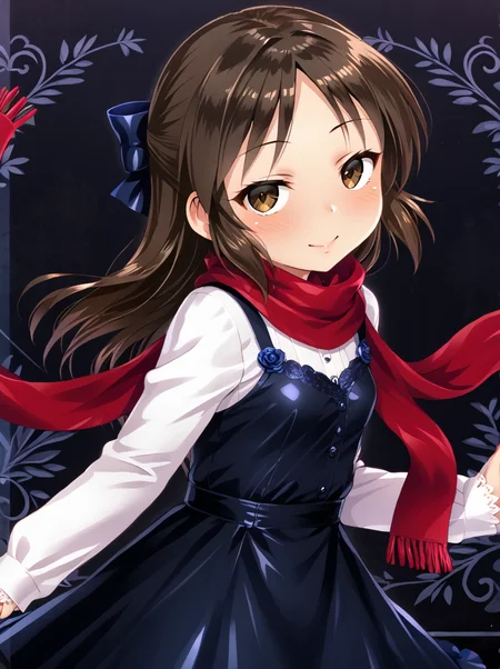 detailed background, shiny skin, posing, rating safe,
<lora:satoukuuki.pony:1.0>,
satoukuuki, arisu,
dress, long sleeves, scarf,