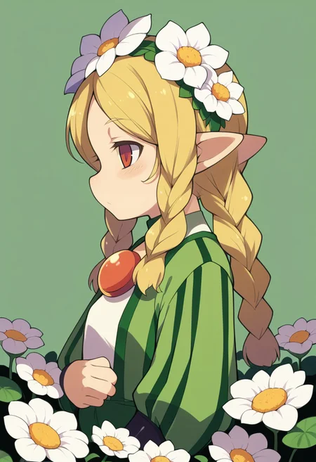 (zPDXL3),
(zPDXLxxx),
simple background,
1girl (mercedes) <lora:mercedes-PD-1.0:1>,
mercedes,
flowers,
thoughtful,
cute,
lily pad,
side view,
bust up,