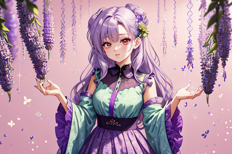 highly insanely detailed, masterpiece, top quality, best quality, highres, 4k, 8k, RAW photo, (very aesthetic, beautiful and aesthetic),  
(code_style,codestyle),(sympattern,geometric pattern), 
<lora:CodeStyle (half generic class)_564920:0.5>, 
(1girl:1.3), 1other, 
pastel lavender background,rich plum background,jade background,(rainbow background,color bokeh background),âââ