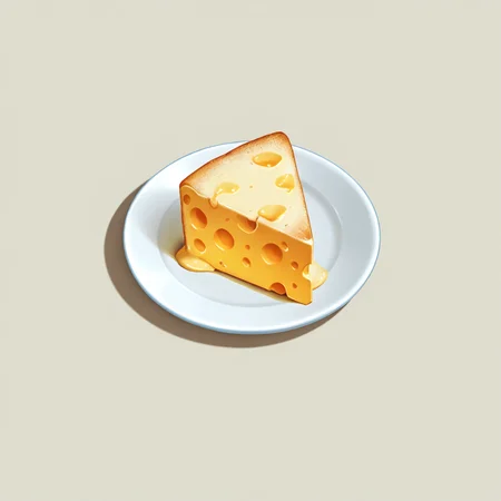 no humans, semrealic, cast shadow, soap, plate with cheese, solo, simple background <lora:semi_real_icon:0.7>