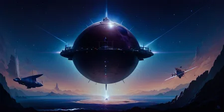 (score_9, score_8_up, score_7_up, masterpiece, , best quality, high quality, highres, cinematic shot, thick lineart, sharp edges, cel shading, linear hatching raypunk),
BREAK
captial ship, spacecraft, space, cosmos, dark void, stars, dyson sphere, vortex,
<lora:add-detail-xl:0.8> <lora:Perfect Hands:0.8> <lora:RayPunK:0.75> <lora:Concept Art Twilight Style SDXL_LoRA_Pony Diffusion V6 XL:0.8> <lora:sinfully_stylish_SDKL:0.8> <lora:zavy-cntrst-sdxl:0.6>