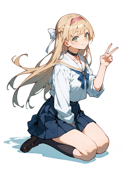 score_9,score_8_up,score_7_up,score_6_up BREAK source_anime,very aesthetic,1girl,Klaudia,solo,kneeling,(V:1.2),school uniform,<lora:Klaudia :0.7>,simple background,