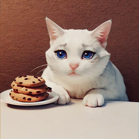 score_9, score_8_up, score_7_up,sad cat meme,
fat cat sitting, plate with cookies, <lora:sad_cat_pony27:0.6>