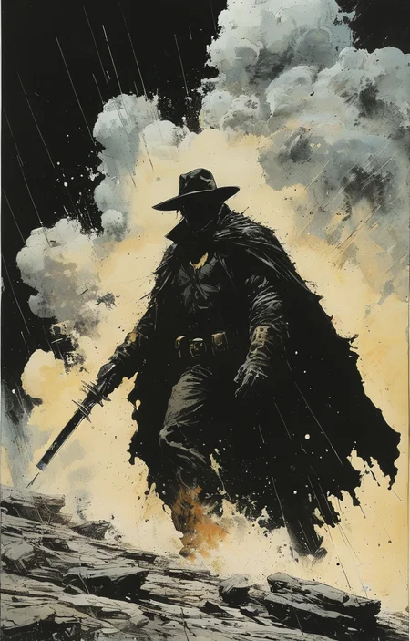 masterpiece,best quality,<lora:tbh236-sdxl:0.8>,illustration,style of Frank Miller animals