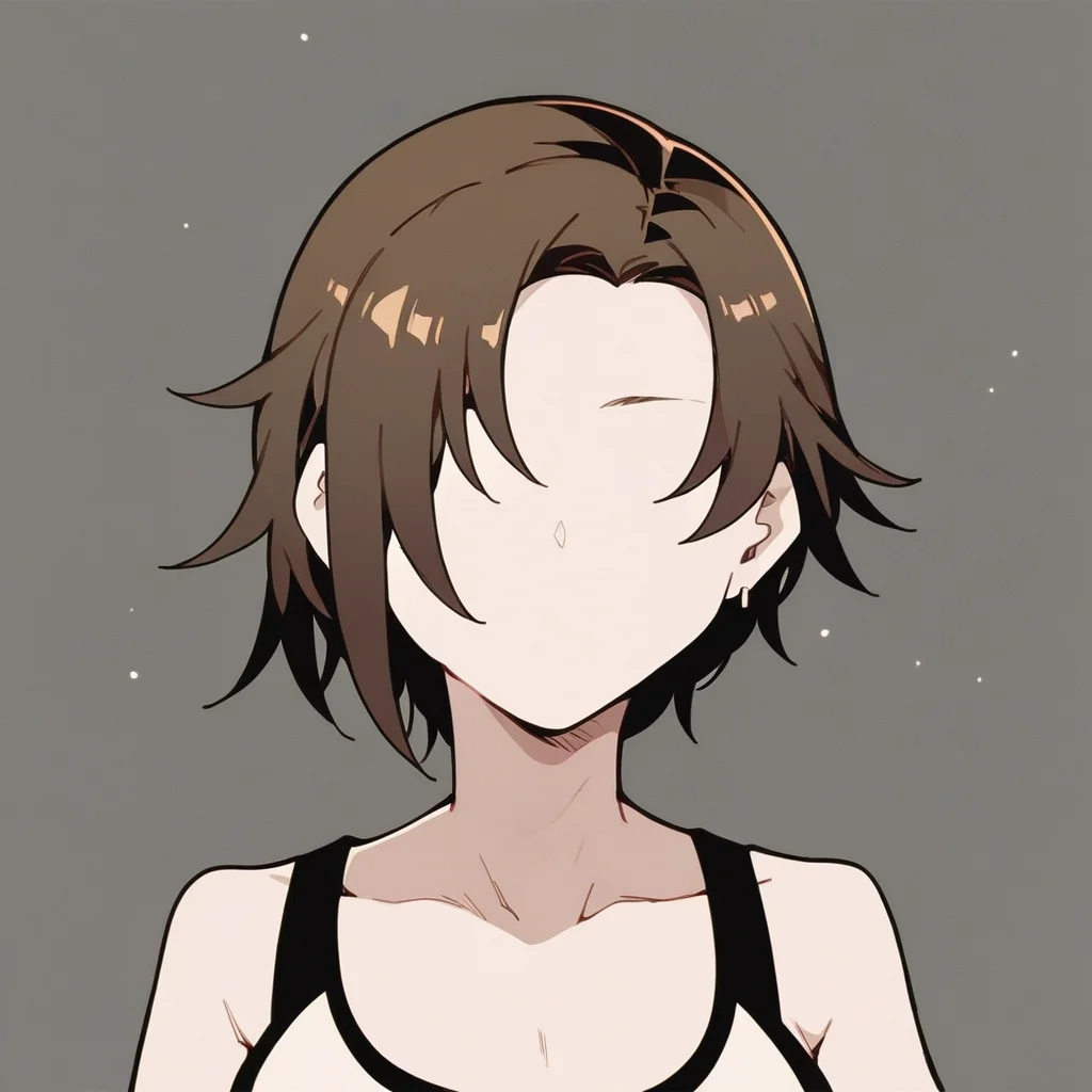 score_9, score_8_up, score_7_up, <lora:0nn4m0m_encore:1> 0nn4m0m,1girl,solo,short hair, monochrome, greyscale,<lora:PonyMinimalStyle:1> minimalstyle, faceless, faceless female