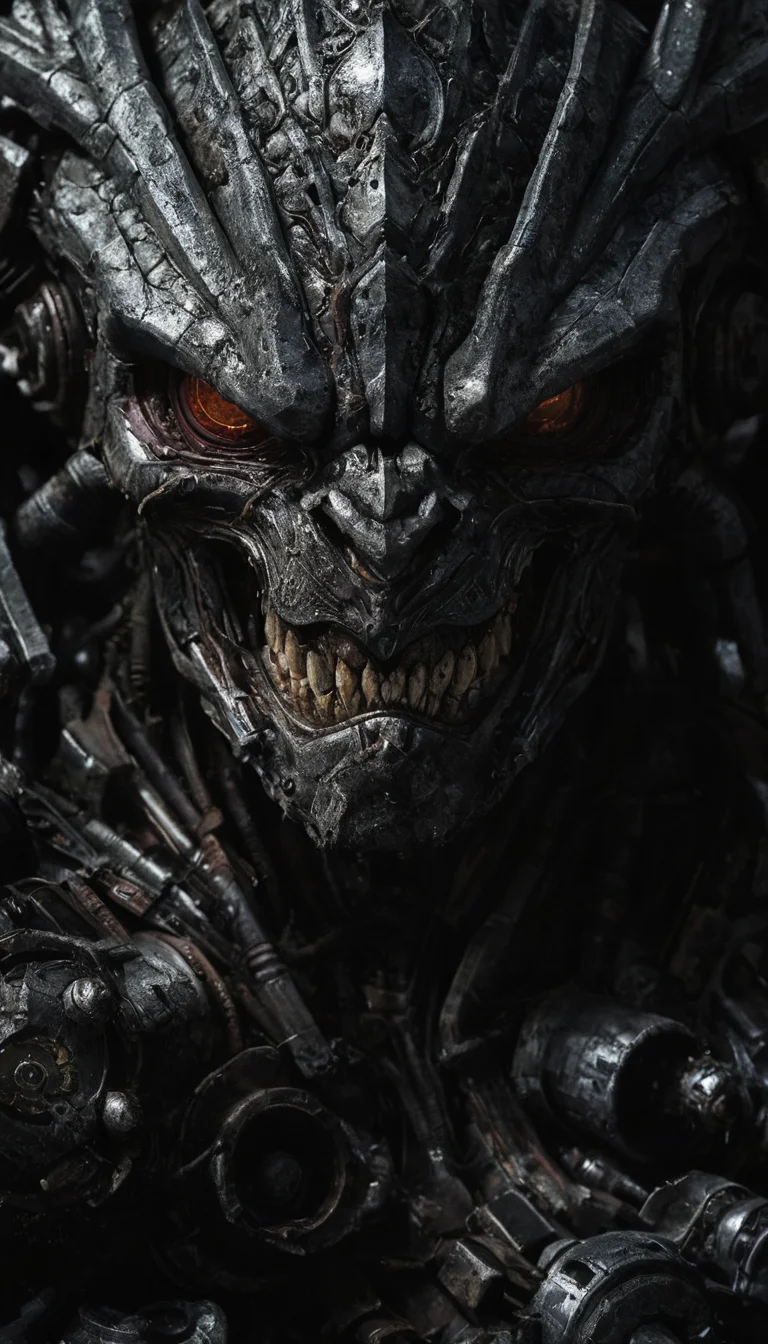 Exquisitely detailed picture, Sharp focus photography, looming mecha munchkins, Sharply defined imagery, lovable features, Contrasting subjects, macro shot, Extreme long shot, Intricate art piece representing the lifestyle of thousands of typal people, <lora:zavy-cntrst-sdxl:0.6> dark, low-key, <lora:Consistency Corrector XL:0.4>