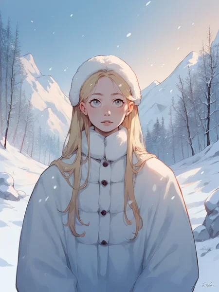 score_9, score_8_up, score_7_up, score_6_up, score_5_up, <lora:1llum1XLP:0.7> 1llum1, 1girl, long hair, curvy, portrait, snow,