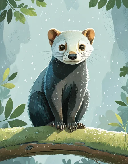 japanese marten <lora:novuschroma23 style:1.2> novuschroma23 style